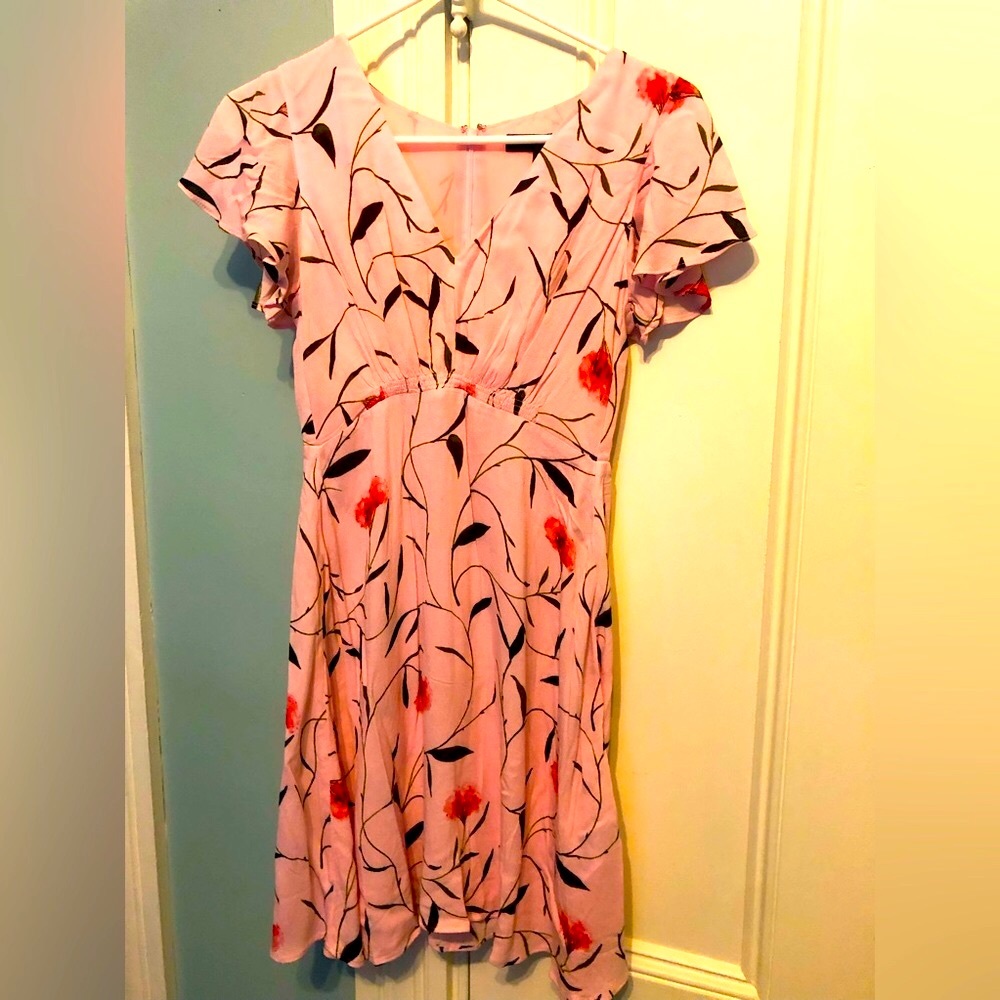 Banana Republic pretty pink soft dress size 0 new